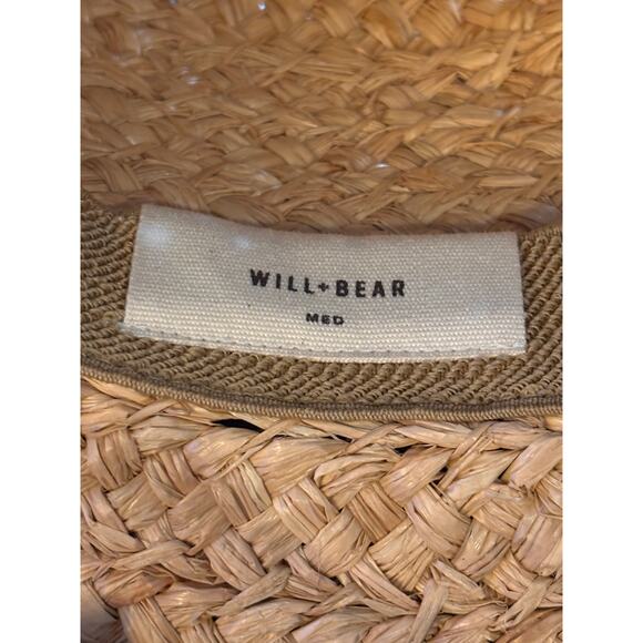 Will + Bear Uni-Sex River Sand Raffia Straw Hat Medium Sustainable Boho Sun Hat - Picture 6 of 9